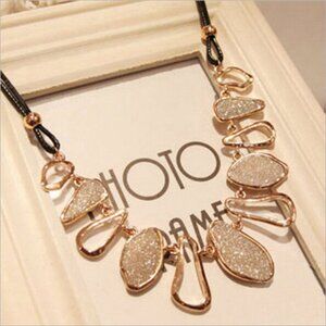 New Womens Unique Gold Necklace 16"
